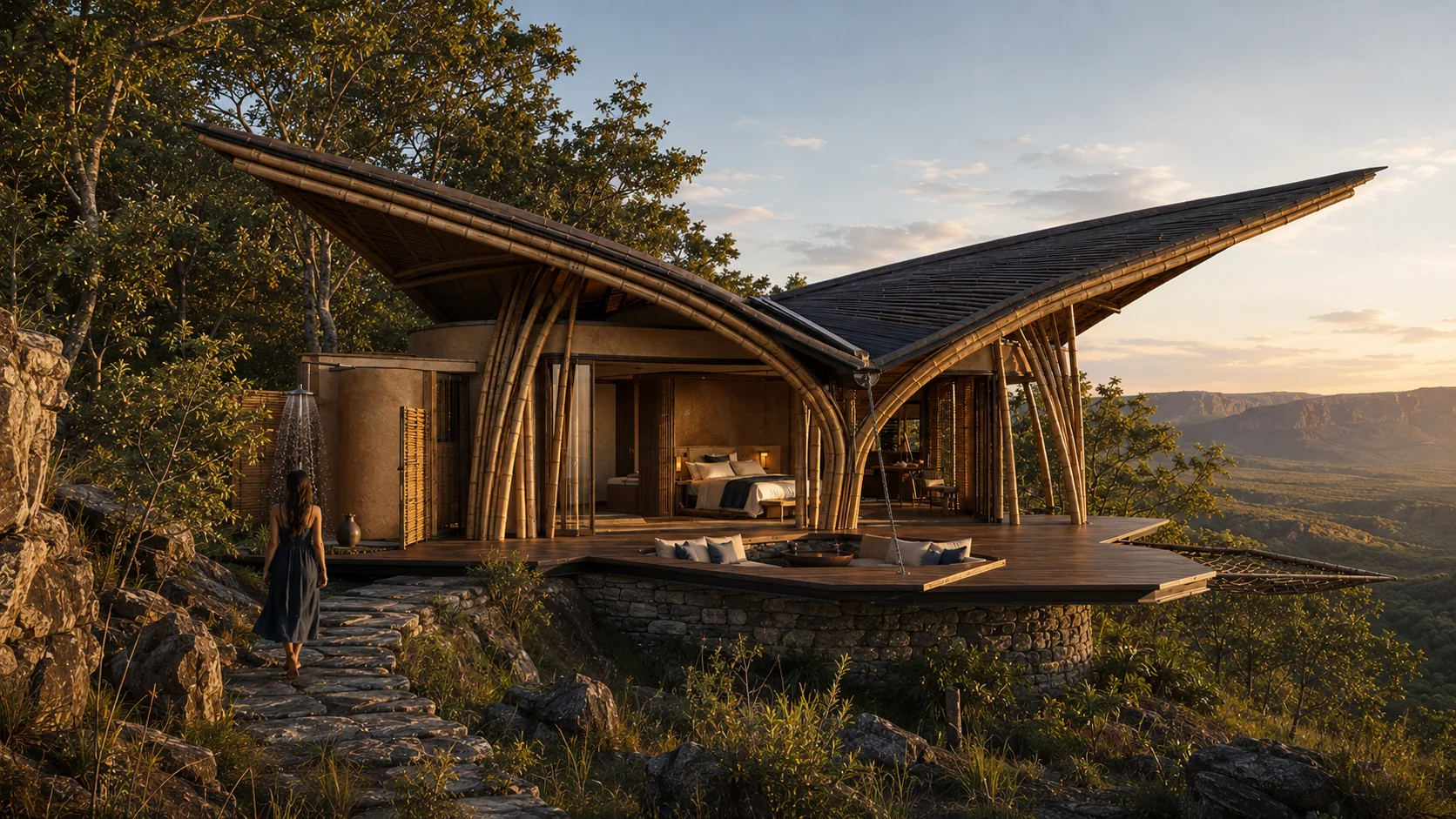 Exterior da tipificação Asa aberto para o mirante