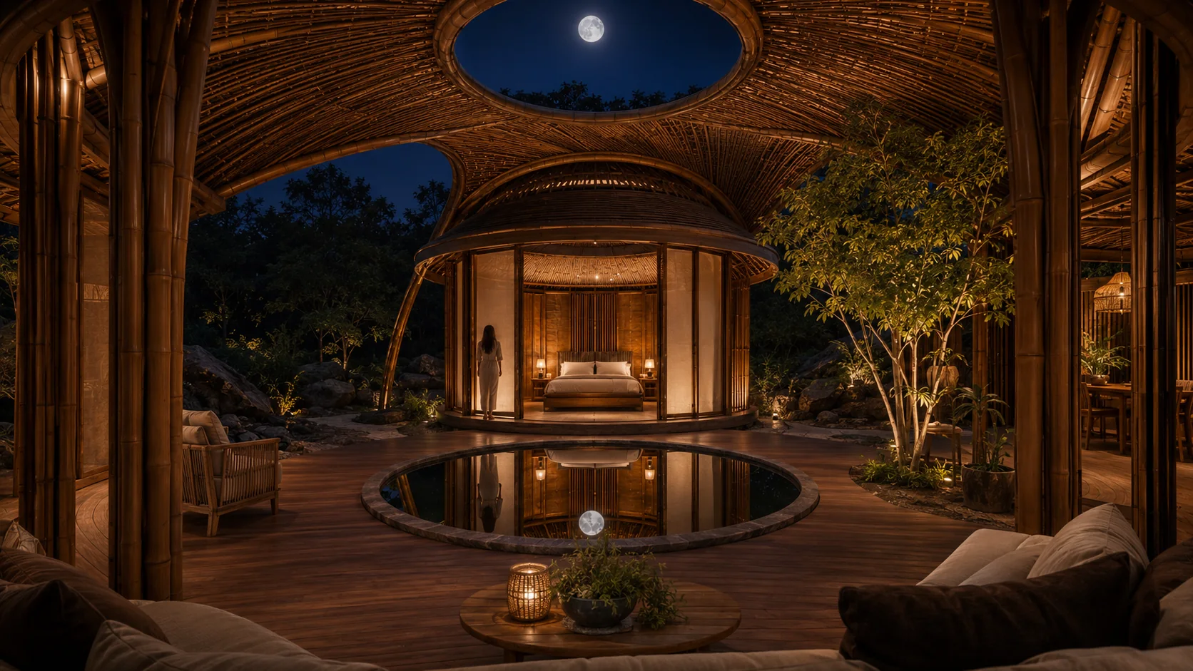 Interior da tipificação Lua voltado para o pátio circular